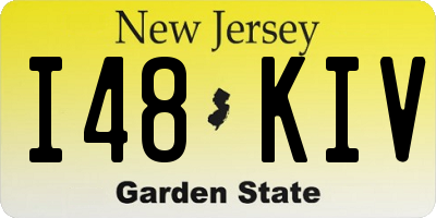 NJ license plate I48KIV