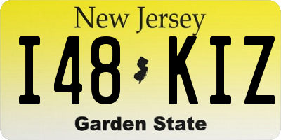 NJ license plate I48KIZ