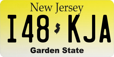 NJ license plate I48KJA