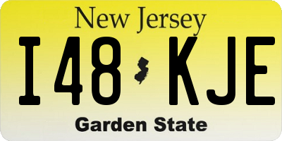 NJ license plate I48KJE