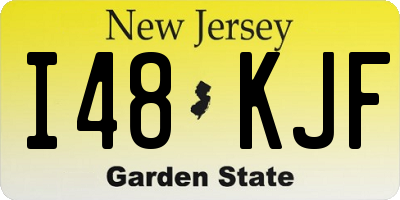 NJ license plate I48KJF
