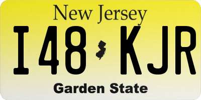 NJ license plate I48KJR