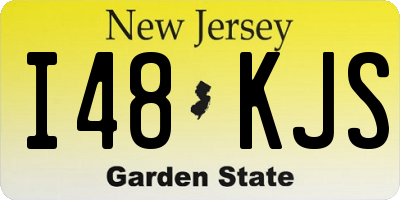 NJ license plate I48KJS