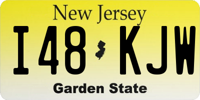 NJ license plate I48KJW