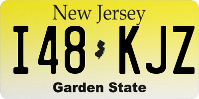 NJ license plate I48KJZ