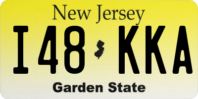 NJ license plate I48KKA