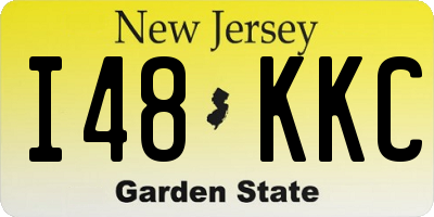 NJ license plate I48KKC