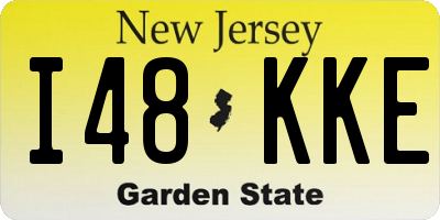 NJ license plate I48KKE