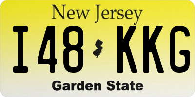 NJ license plate I48KKG
