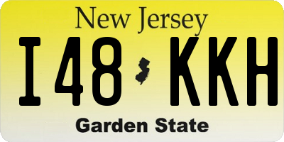 NJ license plate I48KKH