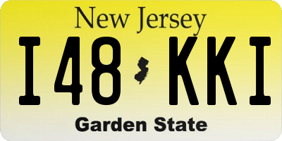 NJ license plate I48KKI