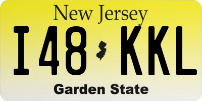 NJ license plate I48KKL