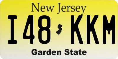 NJ license plate I48KKM