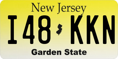 NJ license plate I48KKN