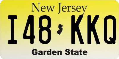 NJ license plate I48KKQ