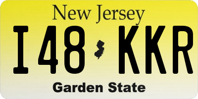 NJ license plate I48KKR