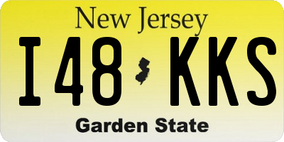 NJ license plate I48KKS