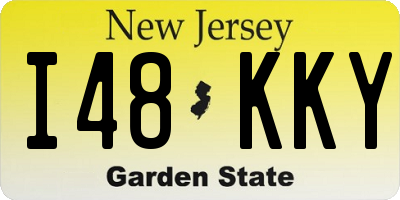 NJ license plate I48KKY