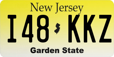 NJ license plate I48KKZ