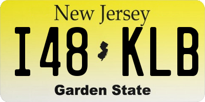 NJ license plate I48KLB