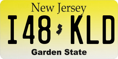 NJ license plate I48KLD
