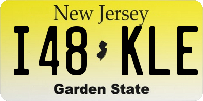 NJ license plate I48KLE