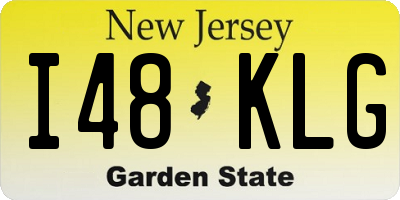 NJ license plate I48KLG