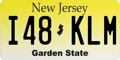 NJ license plate I48KLM