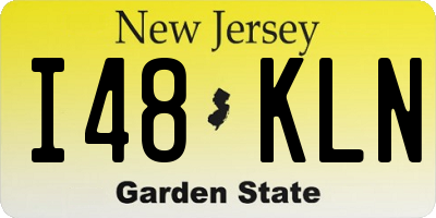 NJ license plate I48KLN