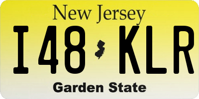 NJ license plate I48KLR