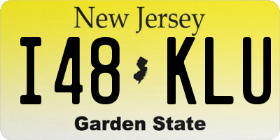 NJ license plate I48KLU