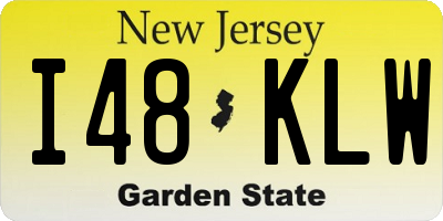NJ license plate I48KLW