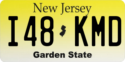 NJ license plate I48KMD