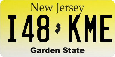 NJ license plate I48KME