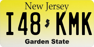 NJ license plate I48KMK