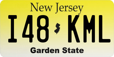 NJ license plate I48KML
