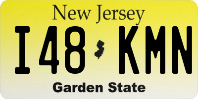 NJ license plate I48KMN