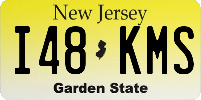 NJ license plate I48KMS