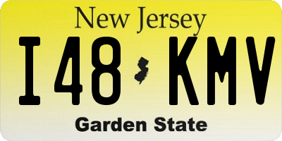 NJ license plate I48KMV