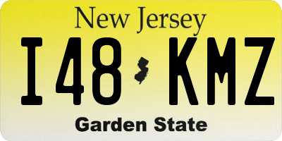NJ license plate I48KMZ