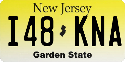 NJ license plate I48KNA