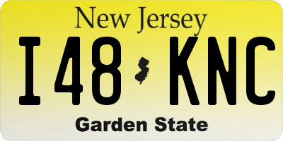 NJ license plate I48KNC