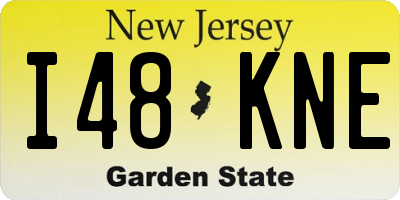 NJ license plate I48KNE