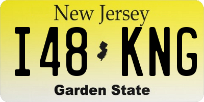NJ license plate I48KNG