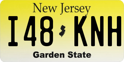 NJ license plate I48KNH