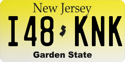 NJ license plate I48KNK