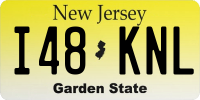 NJ license plate I48KNL