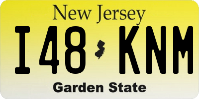 NJ license plate I48KNM