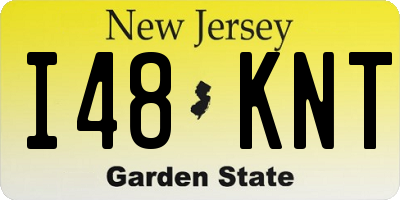 NJ license plate I48KNT