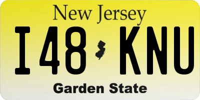 NJ license plate I48KNU